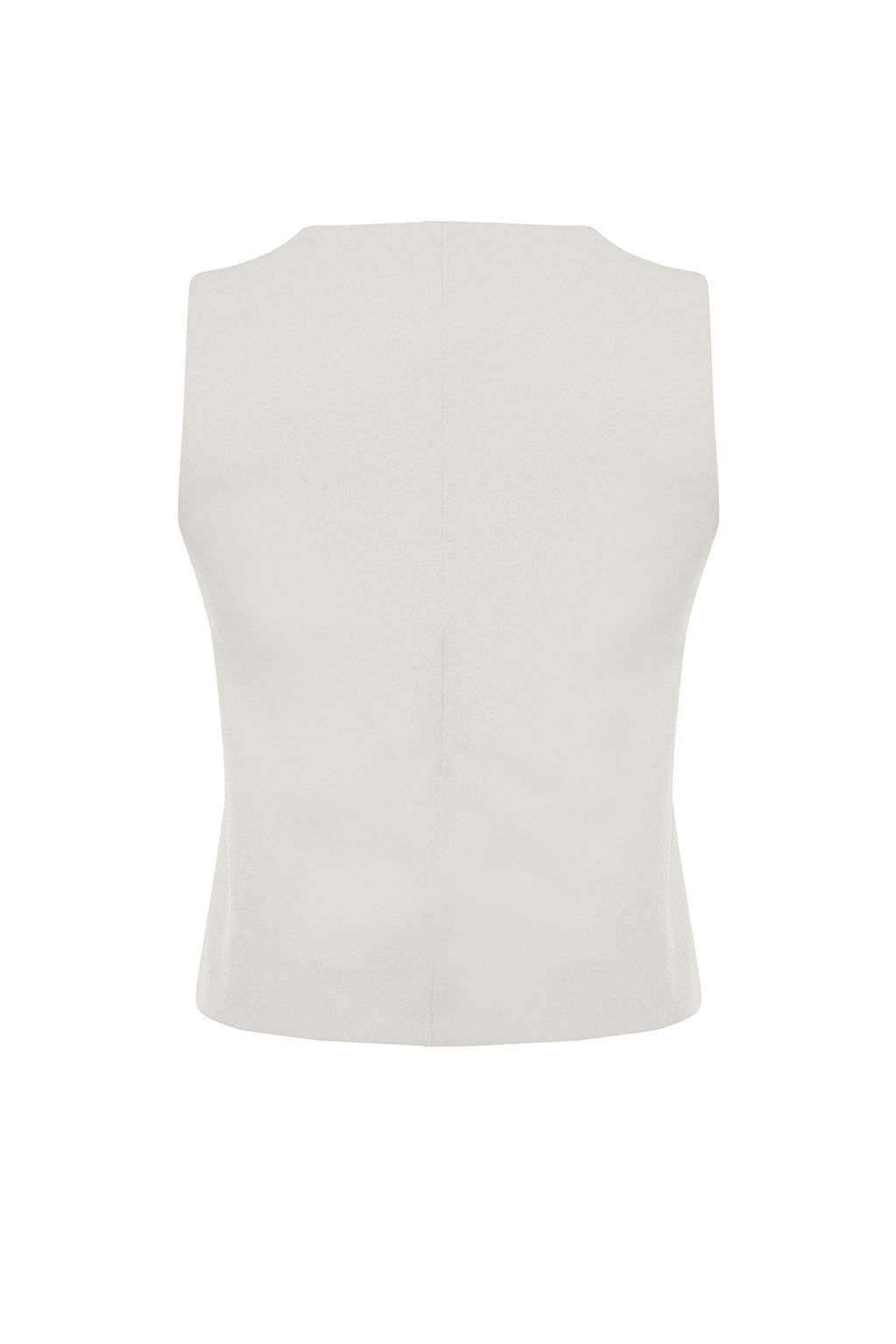 Bej Fitted Fitted Dugmeli Crop Dokuma Yelek TWOSS21YE0009