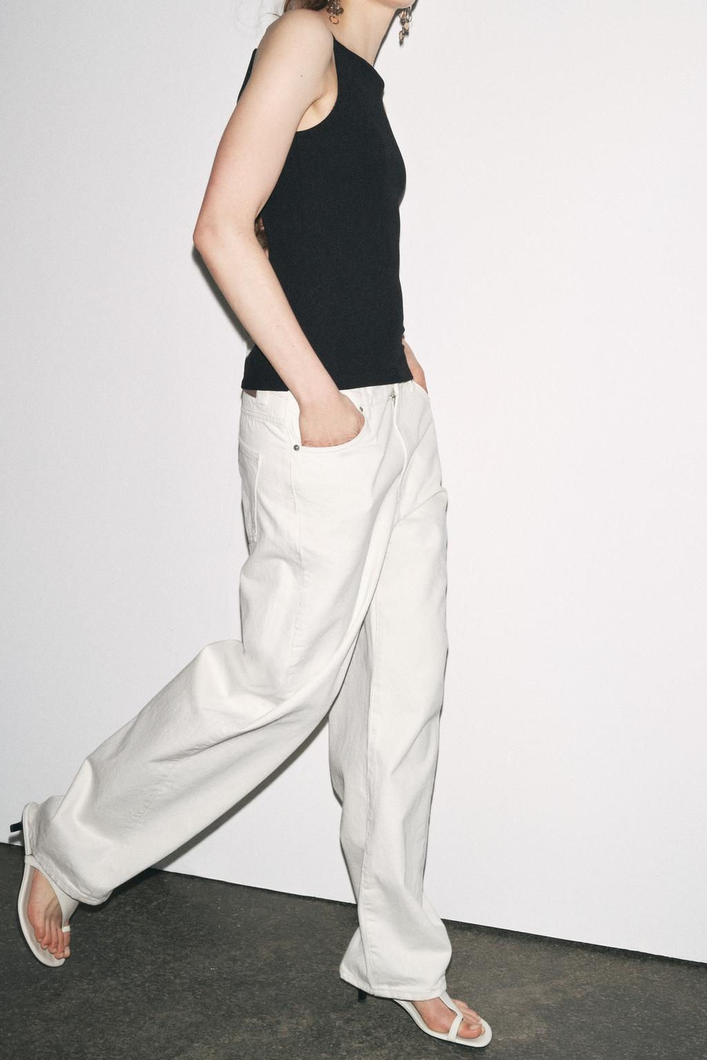 RIB TOP WITH POLYAMIDE STRAPS - Zara фото 19