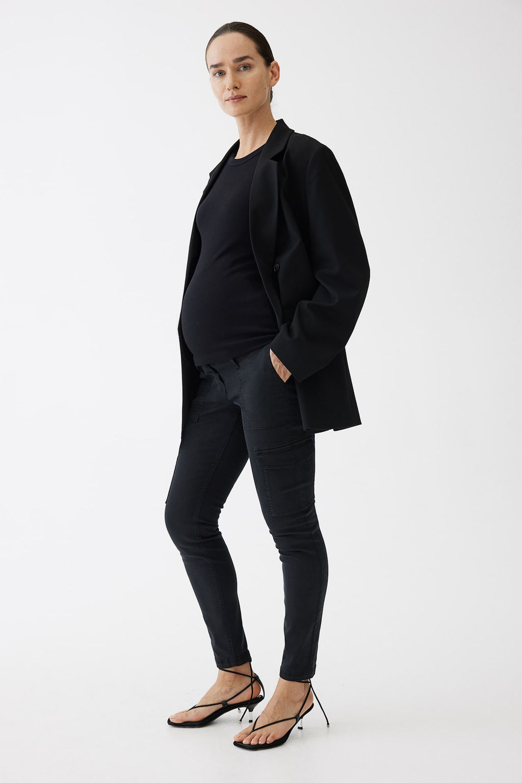 MAMA Pantalon cargo ajustado - H&m фото 5