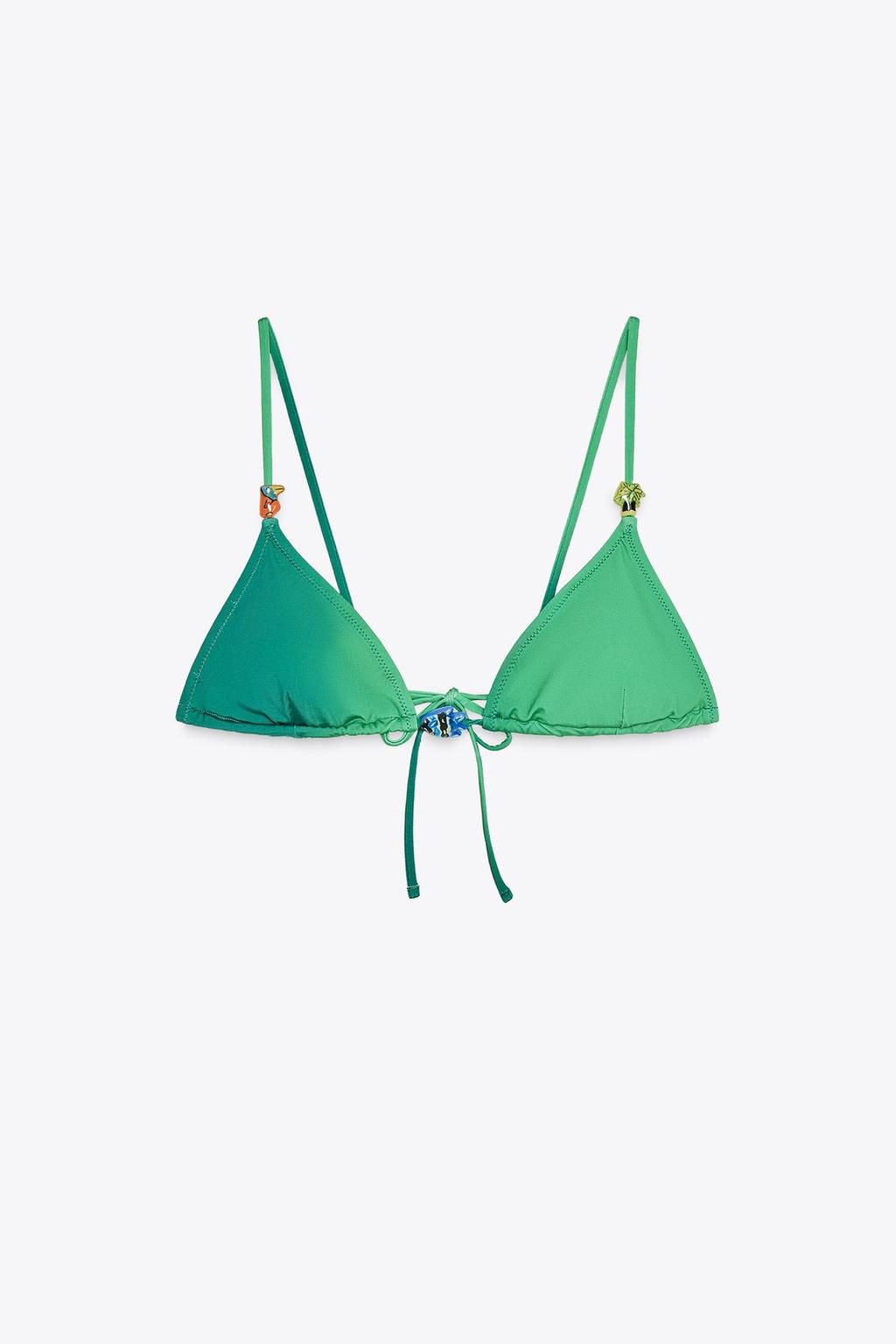FISH TRIANGLE BIKINI TOP - Zara фото 5