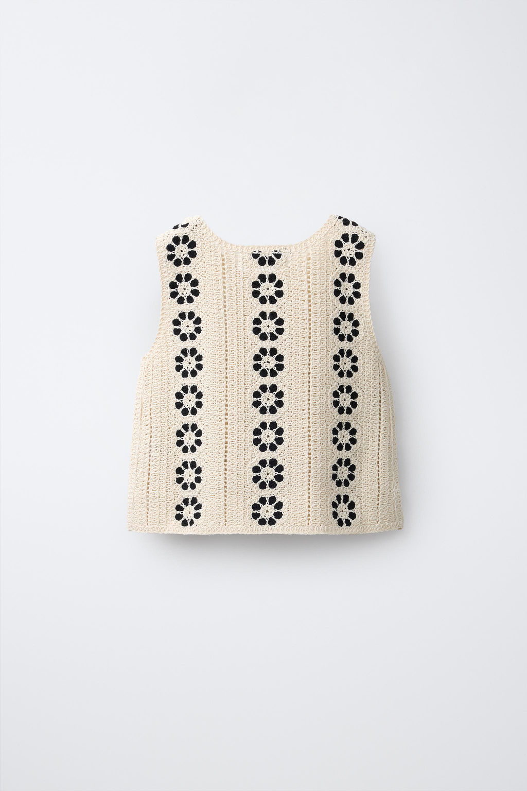 TOP PUNTO FLORES CROCHET / Crudo - Zara фото 2