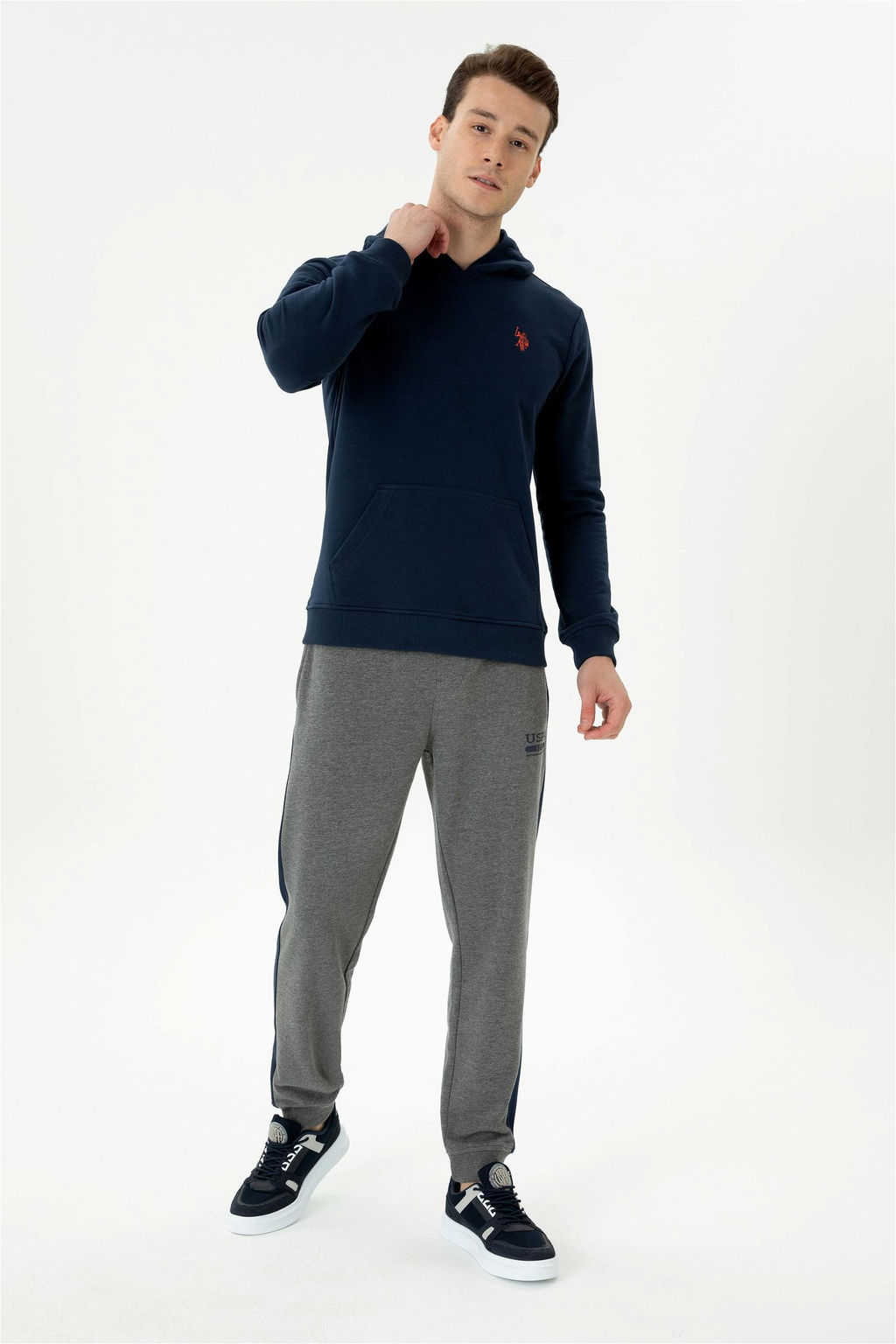Мужской темно-синий свитшот - U.s. polo assn фото 4