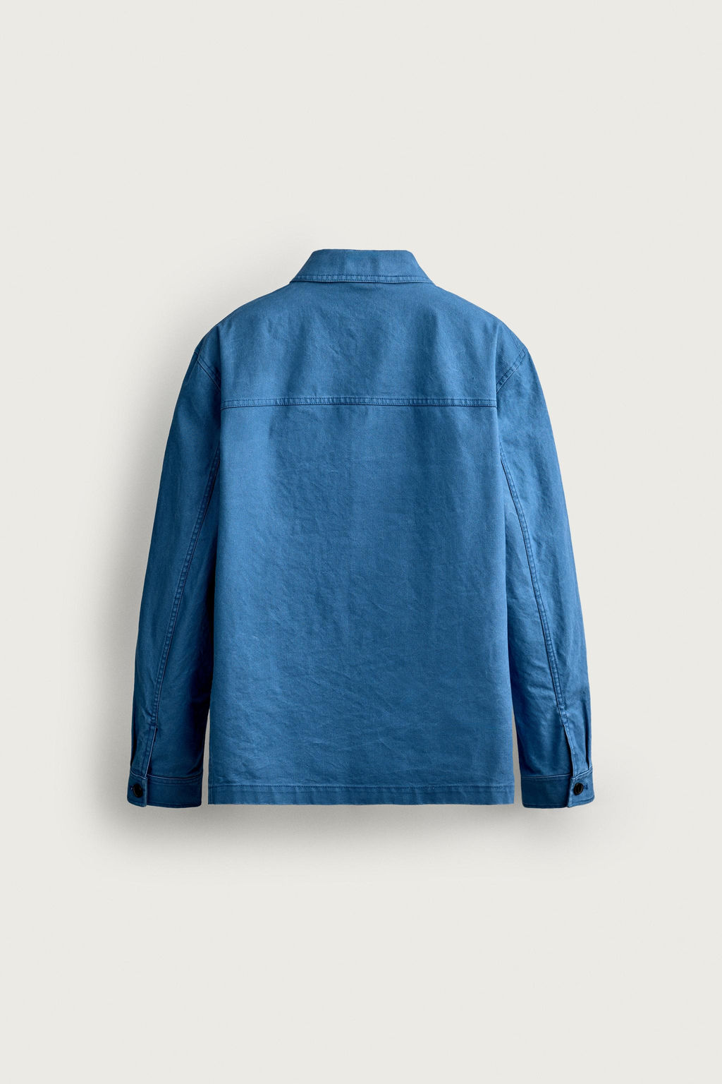 SOBRECAMISA LAVADA REGULAR FIT BOLSILLOS / Azul - Zara фото 8