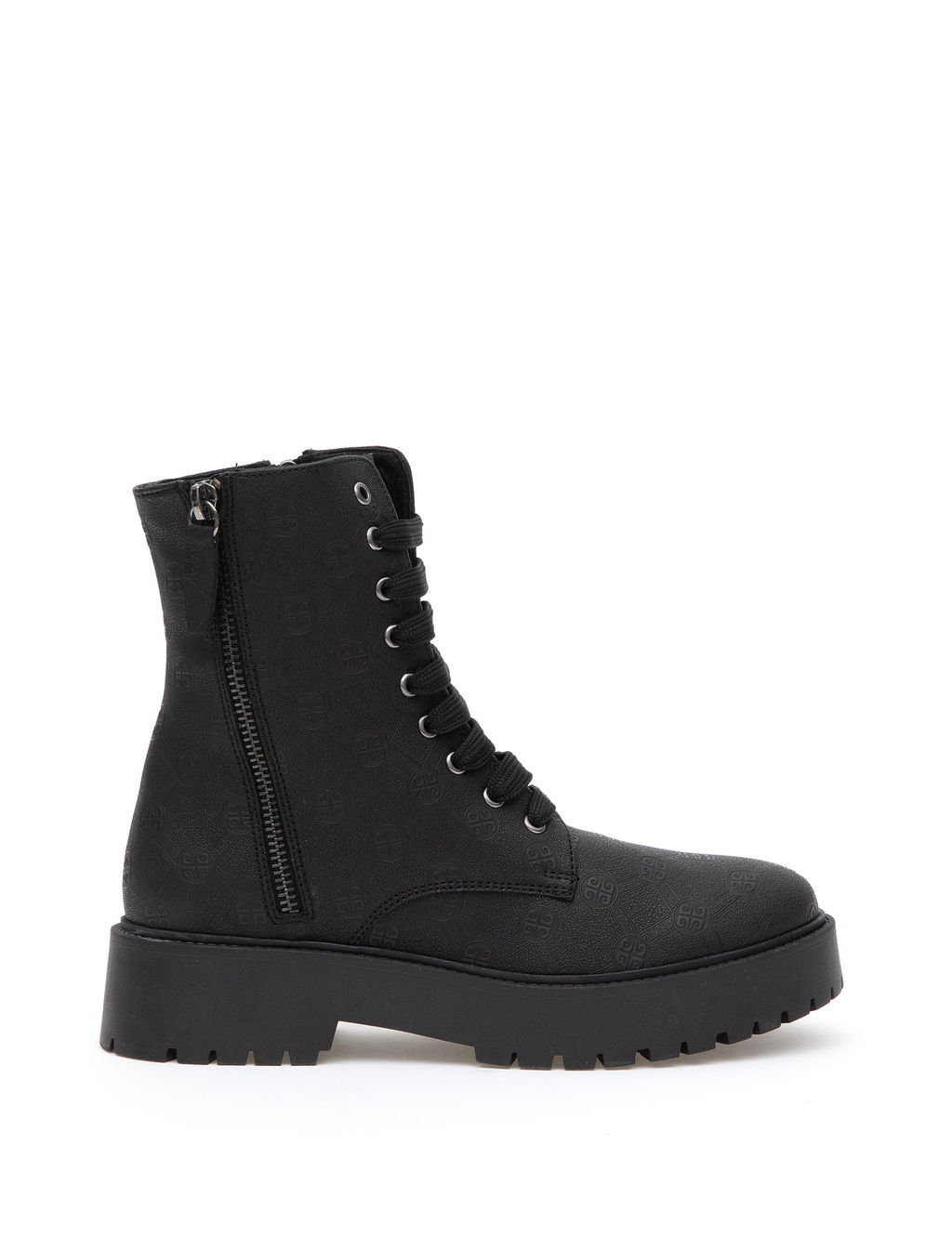 Siyah Ba_c_kl_ Desenli Bot