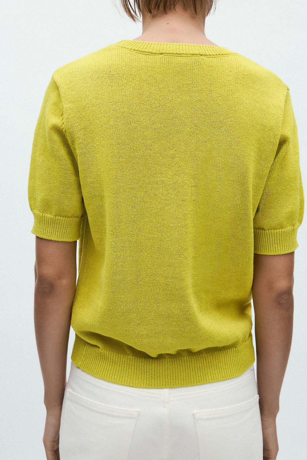 PLAIN RUSTIC KNIT TOP - Zara фото 9