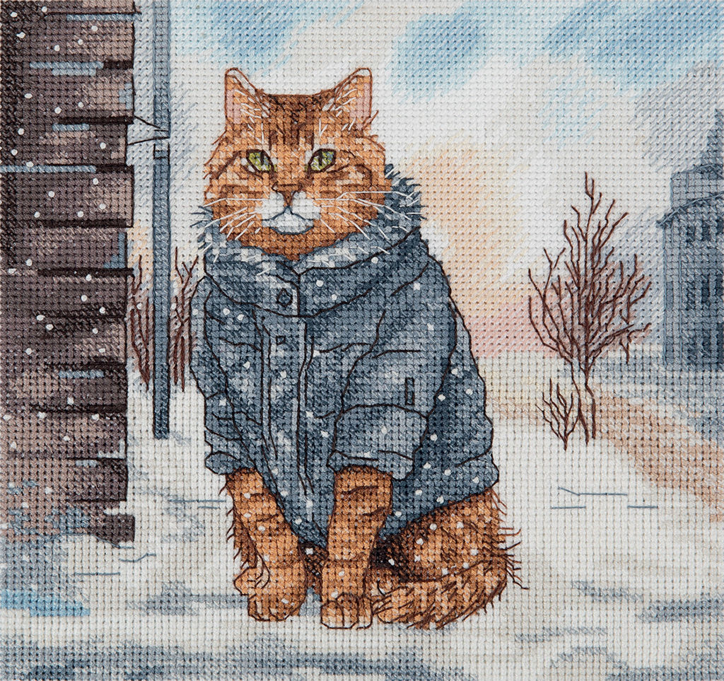 Набор для вышивания PANNA J-7500 Мартовский кот 16 х 16 см