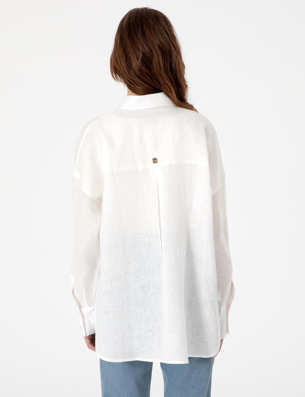 Beyaz Oversize Uzun Kollu G_mlek - Pierre cardin фото 6
