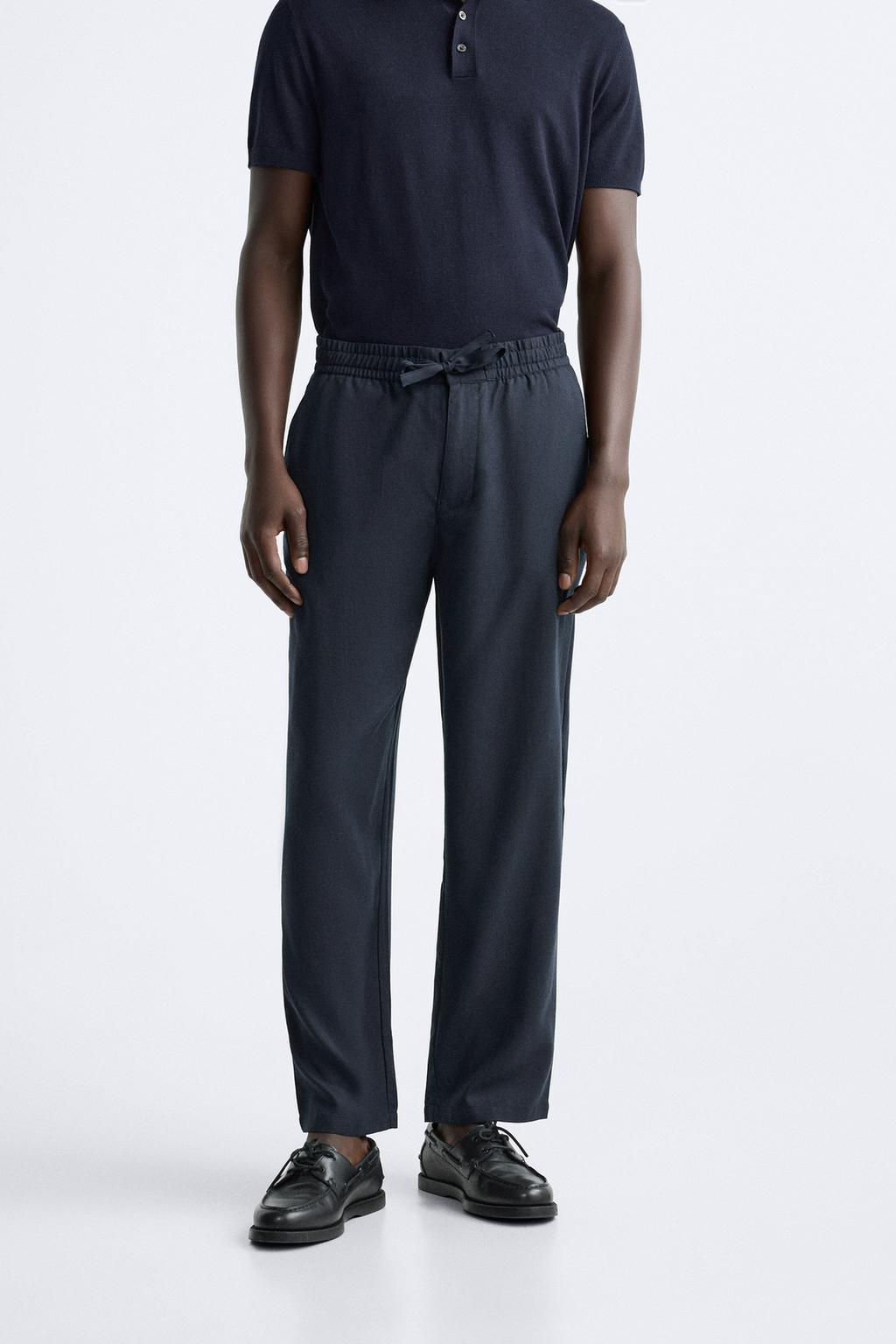 LYOCELL JOGGER WAIST TROUSERS - Zara фото 2