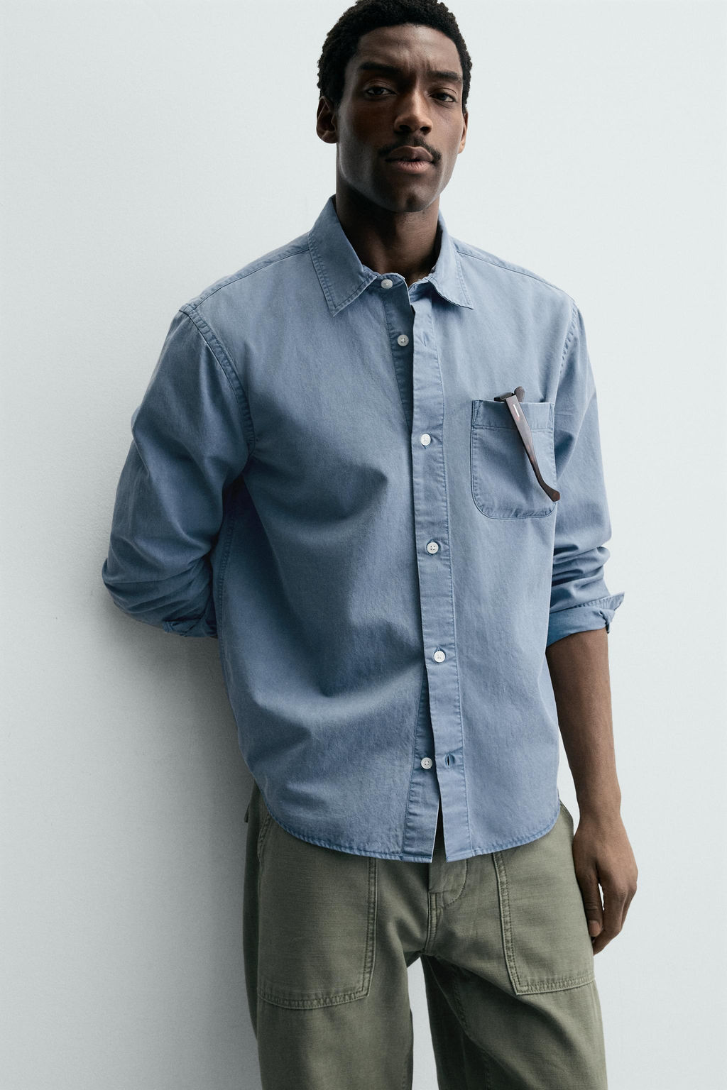 FLOWING WASHED SHIRT - Zara фото 15