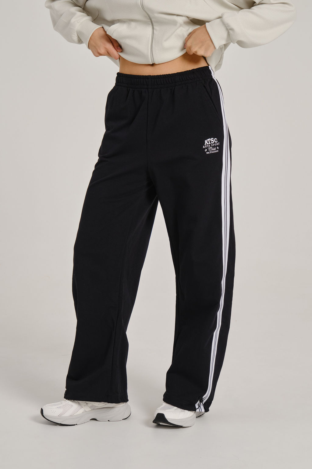 Брюки трикотажные Черный ATSC Knit Track Pants - Anta фото 2