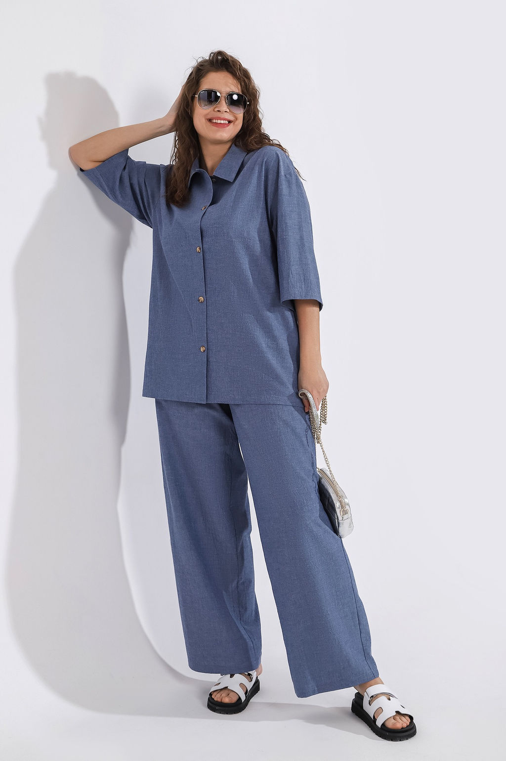 VIOTEX Брюки Тимьян-2 из вареного хлопка - Виотекс фото 26