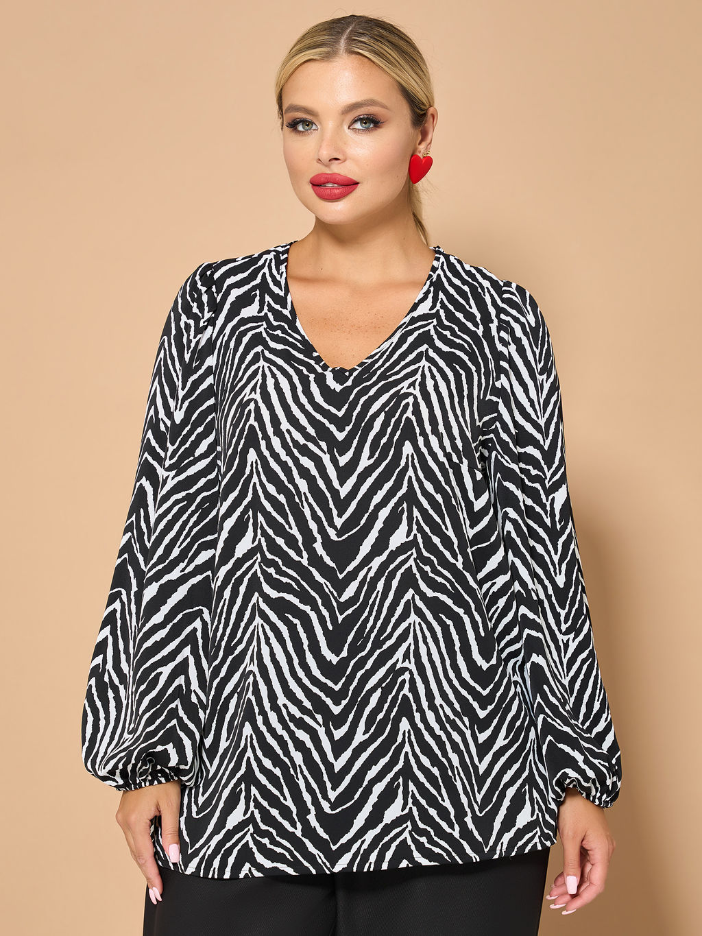 Блузка 0059-26 алый - Dora фото 139