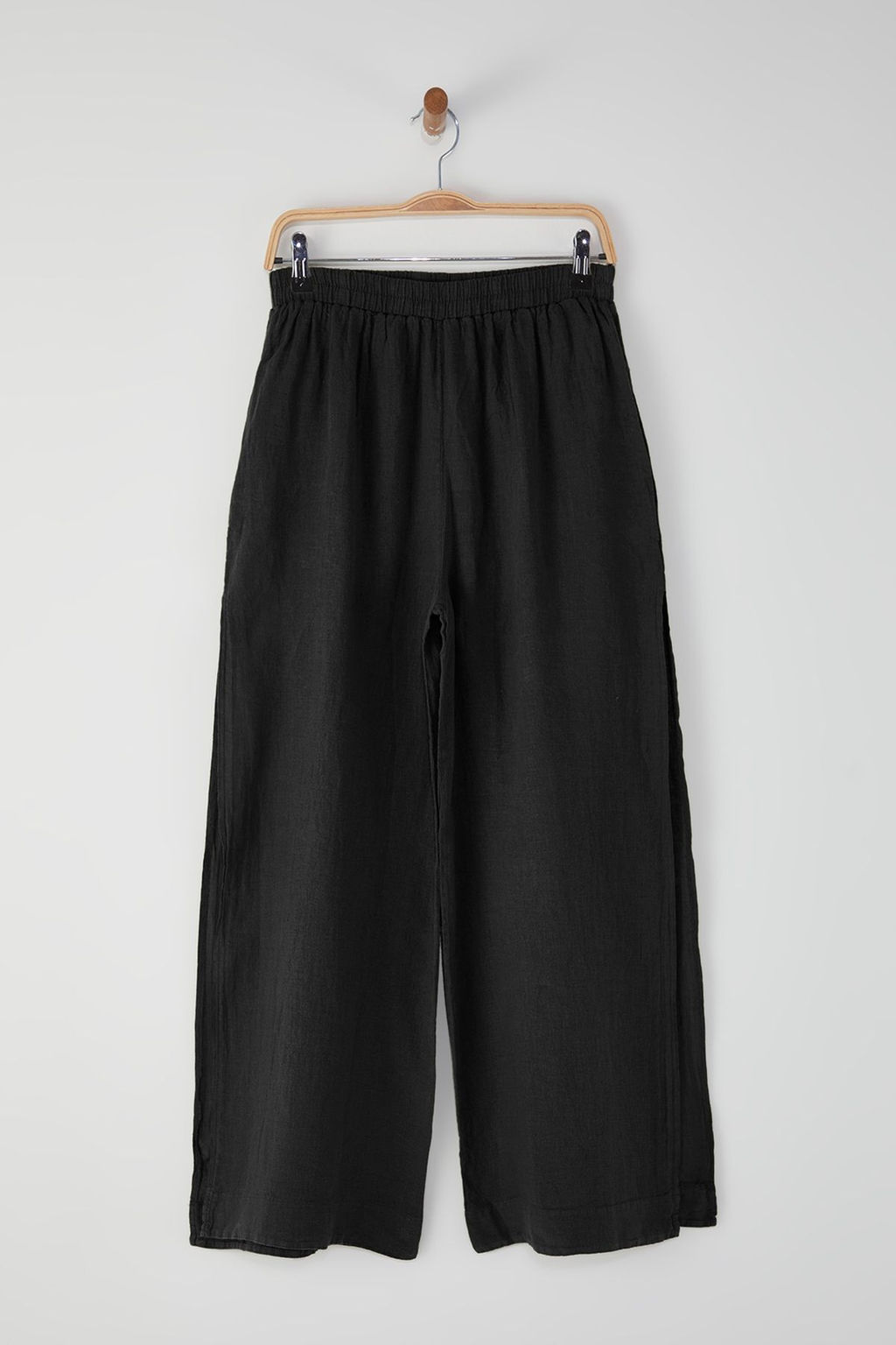 TRENDYOLMILLA Haki Dokuma %100 Keten Y?rtmacl? Plaj Pantolon TBESS25PL00004 фото 15