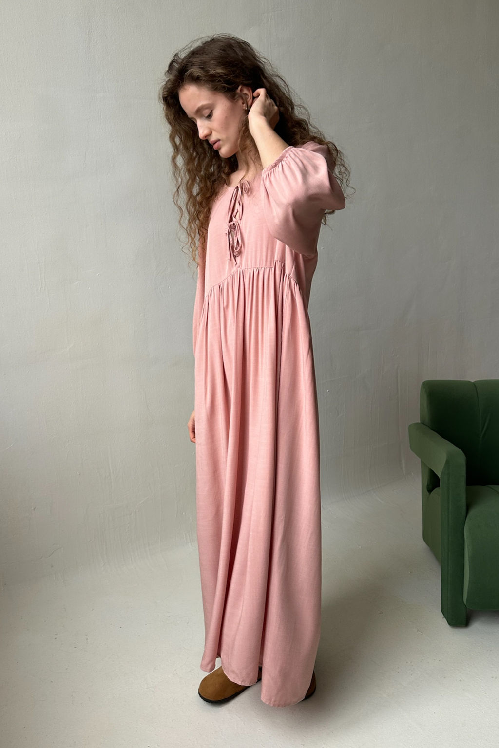 Платье женское MOON085/08/Пудровый