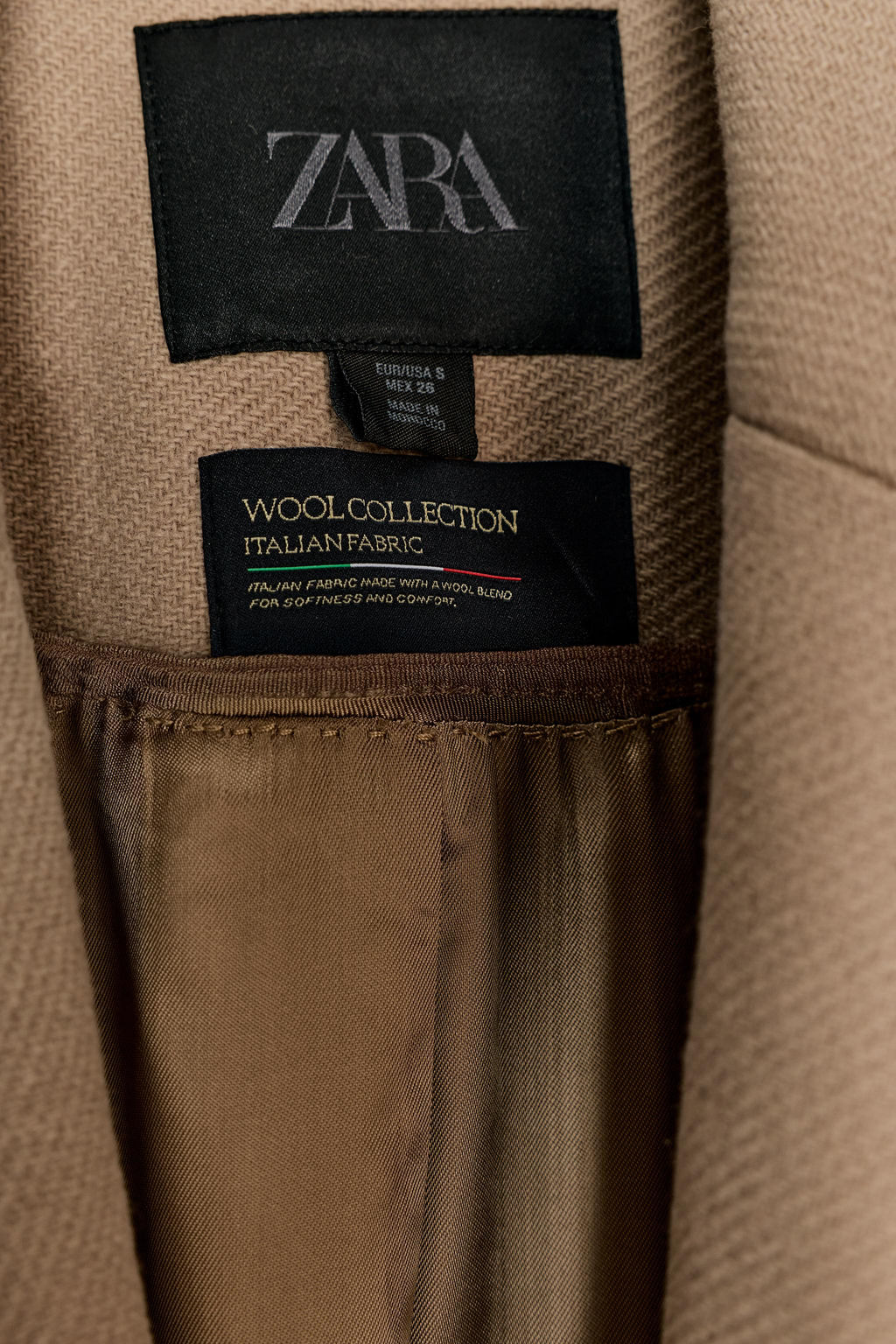 WOOL BLEND BELTED COAT ZW COLLECTION - Zara фото 11