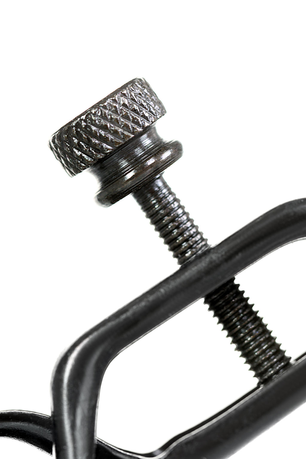 Зажимы для сосков TOYFA Theatre, металл, черный с золотистым колокольчиком