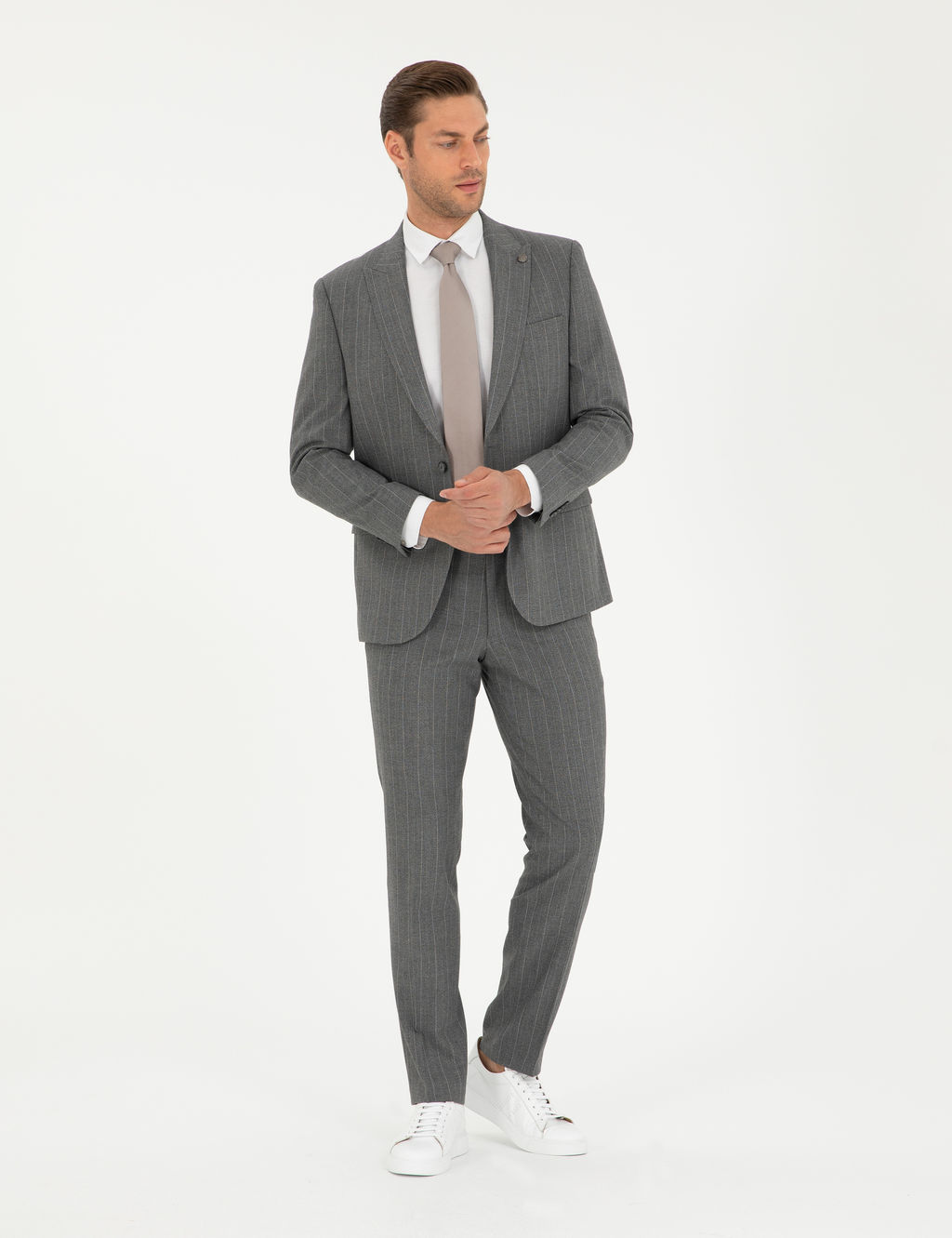 F_me Slim Fit _izgili Tak_m Elbise