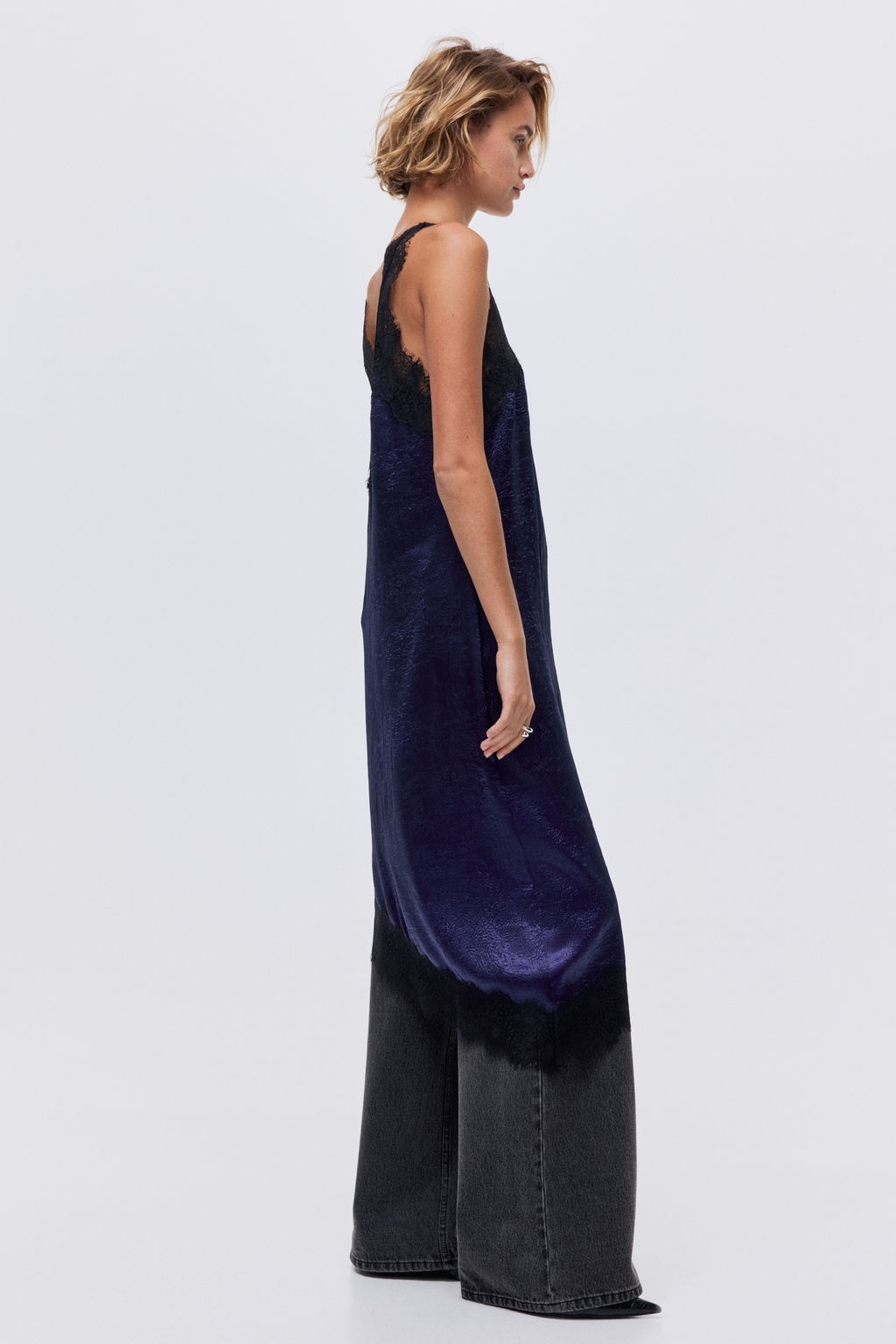 Vestido midi con detalles de encaje - H&m фото 2