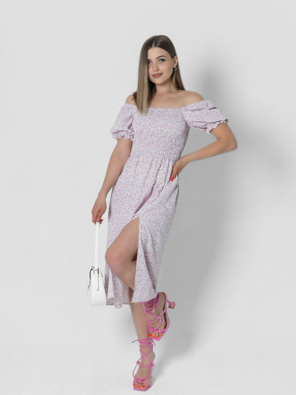 Платье Джуана (розовый) - Nadi bordo фото 2