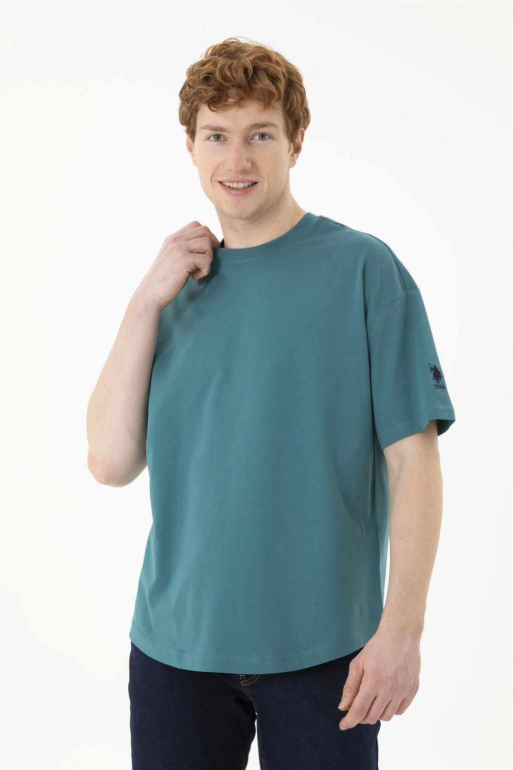 Мужская темно-зеленая футболка - U.s. polo assn фото 2