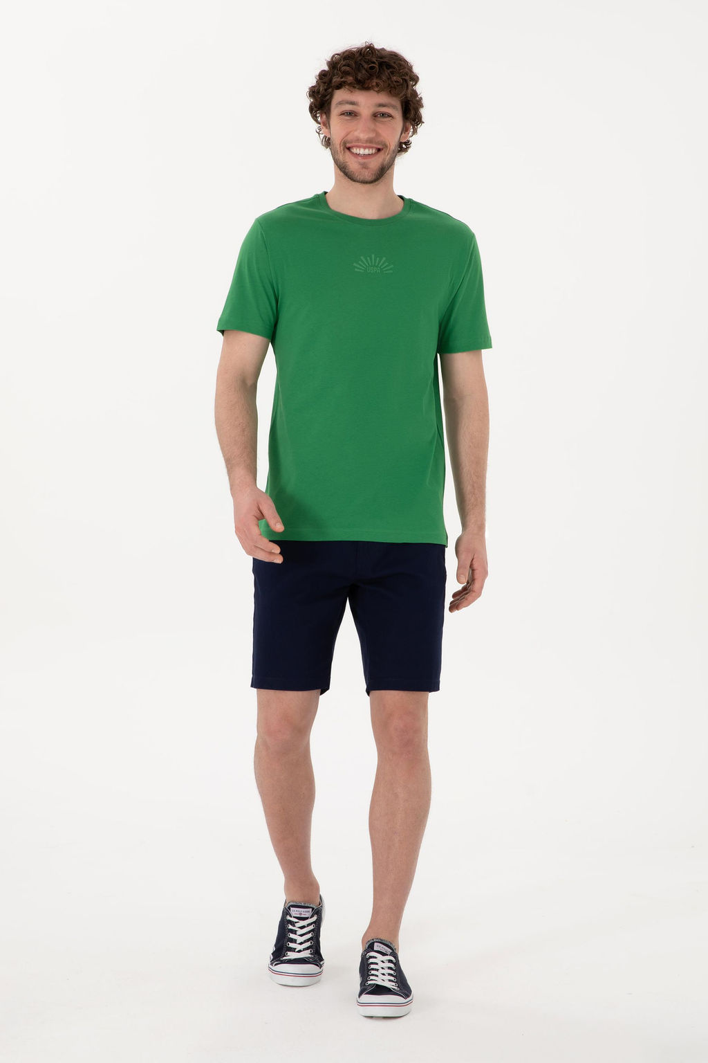 Erkek Regular Fit Bisiklet Yaka Ye_il Ti__rt Sepette S_rpriz _ndirim - U.s. polo assn фото 4