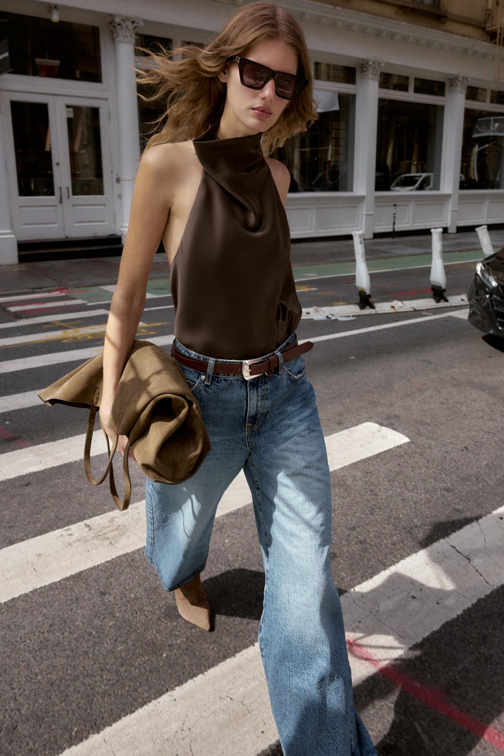 SATIN HALTER TOP - Zara фото 38