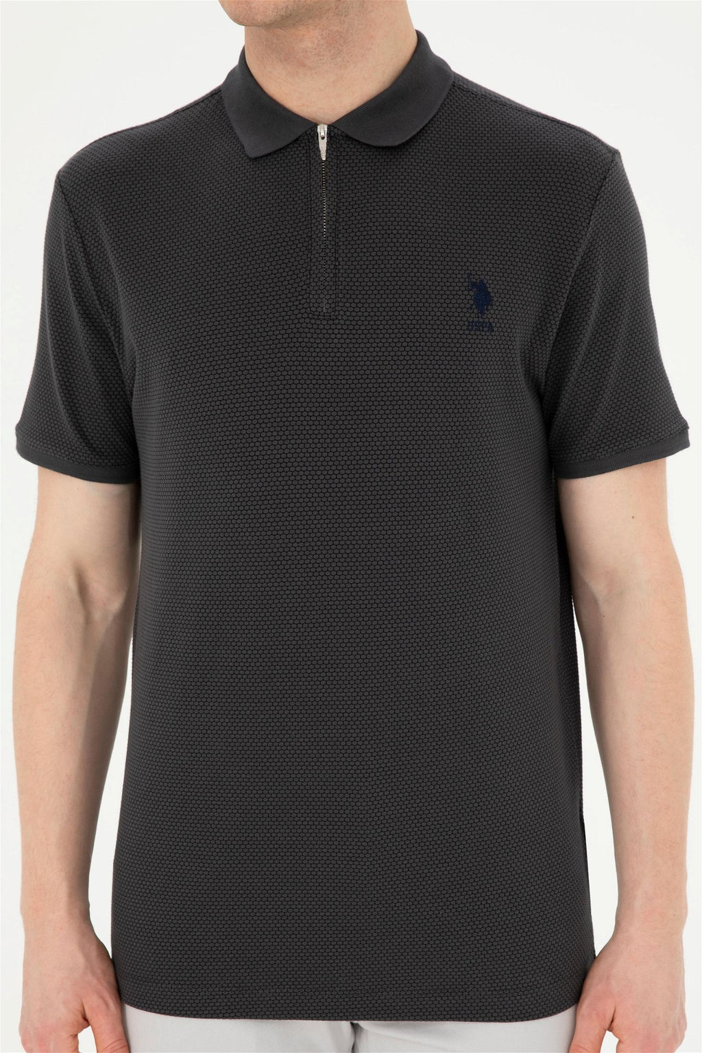 U. S. Polo Assn / Мужская антрацитовая футболка - U.s. polo assn фото 6