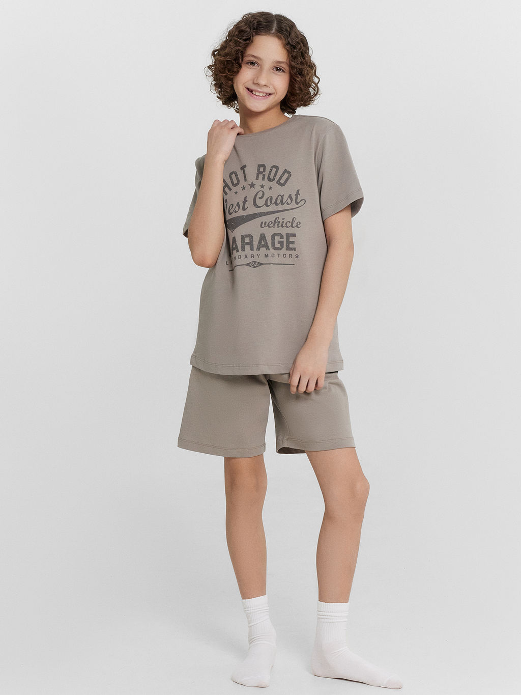 Комплект домашний для мальчиков серый с принтом West Coast - Mark formelle фото 2