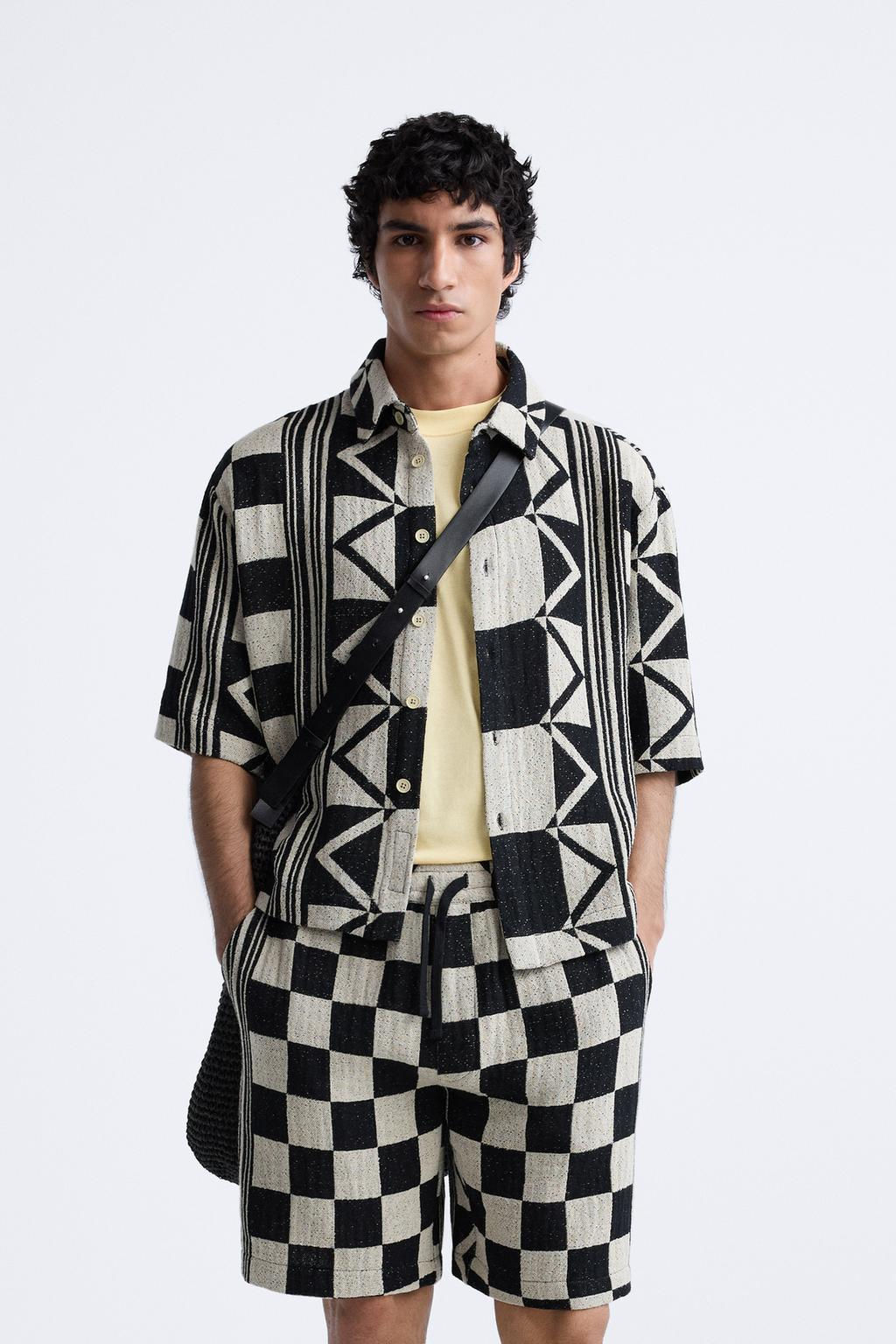 GEOMETRIK JACQUARD GOMLEK - Zara фото 2