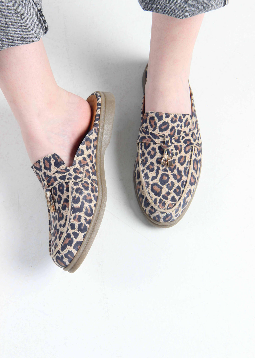 Мюли 1070.2614be. бежевый леопард