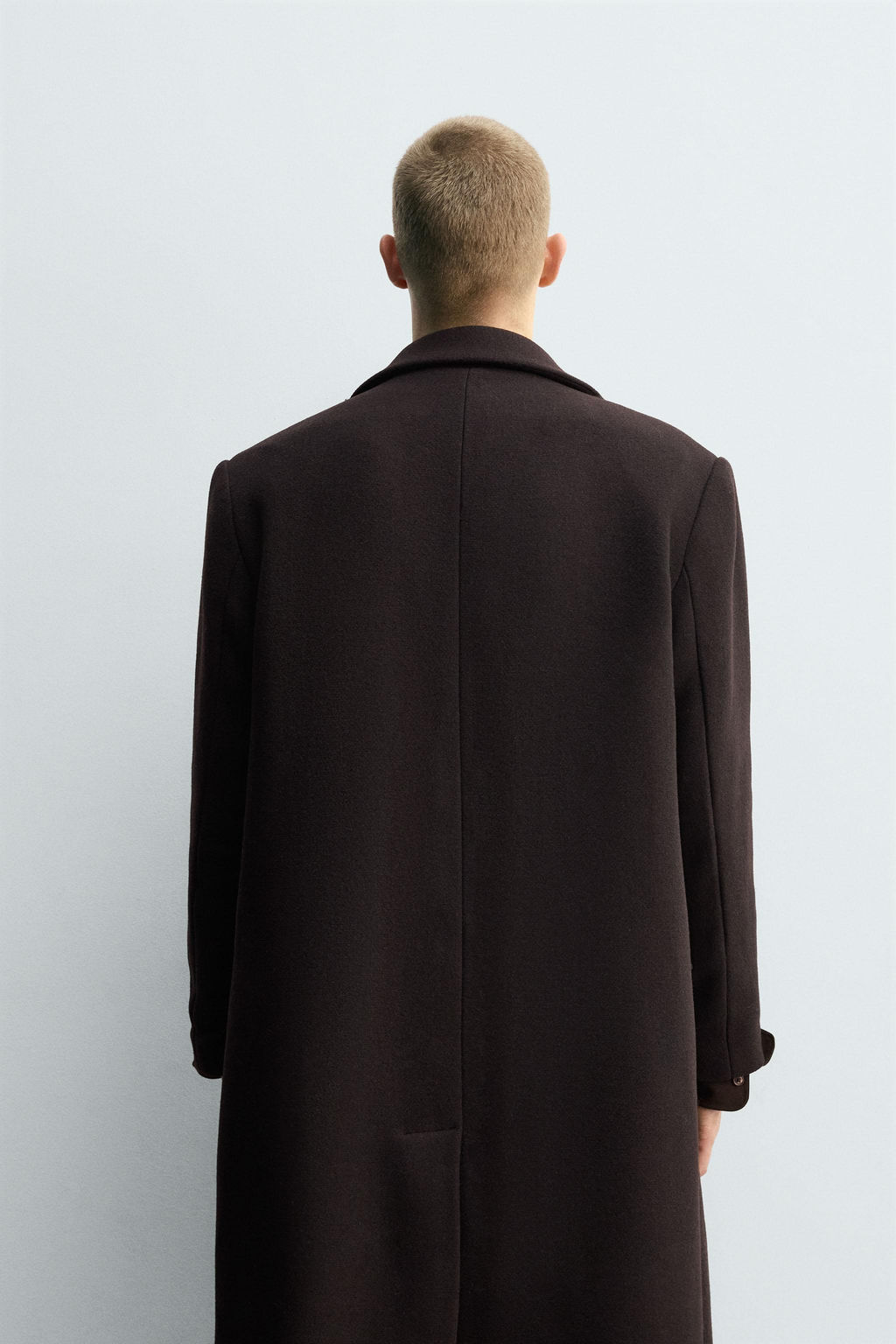 CONTRAST LAPEL WOOL COAT - Zara фото 3