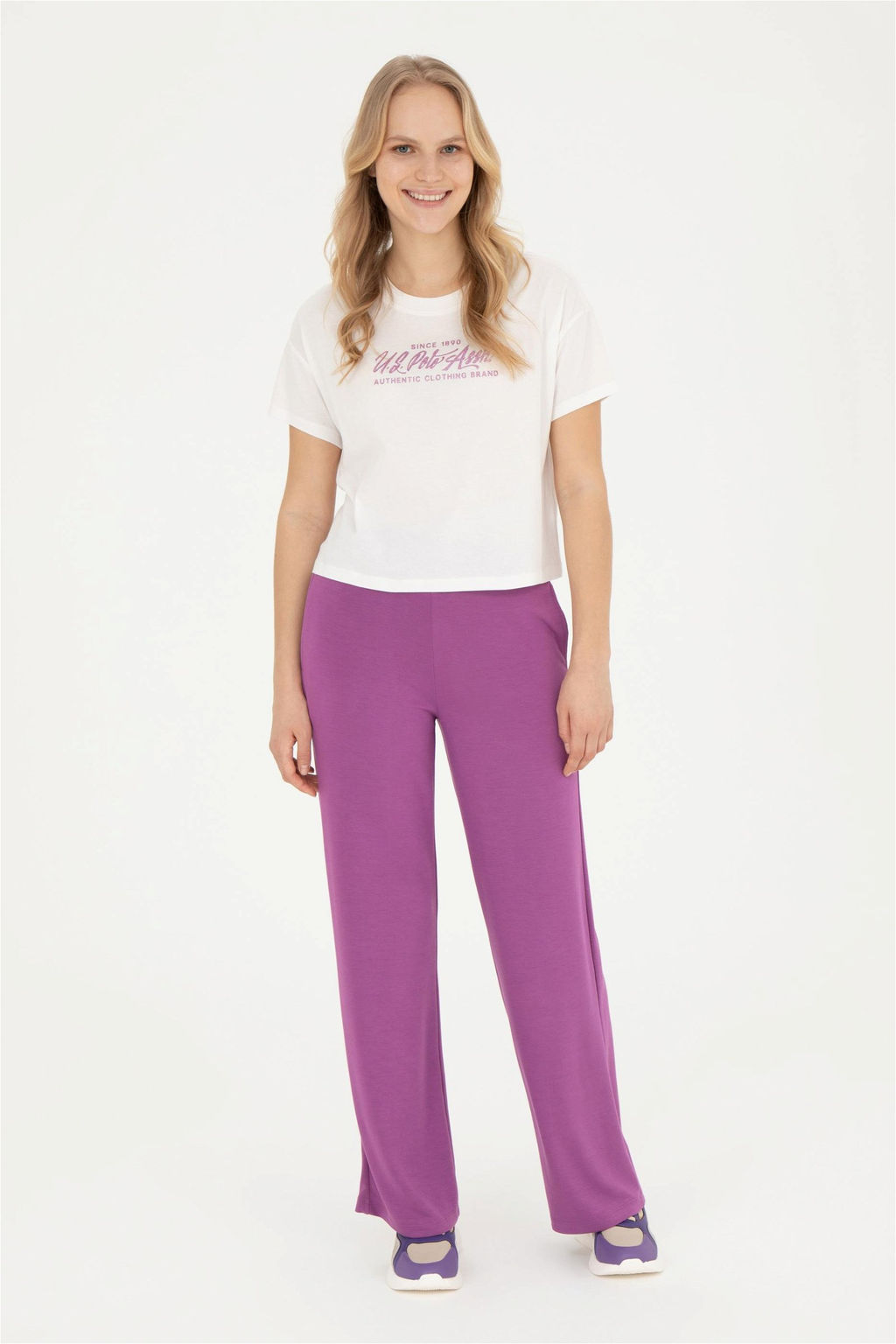 Женская футболка цвета экрю - U.s. polo assn фото 4
