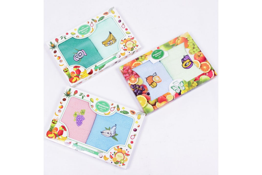 Набор полотенец махровых Фрукт В-0594 МР+МР в коробке