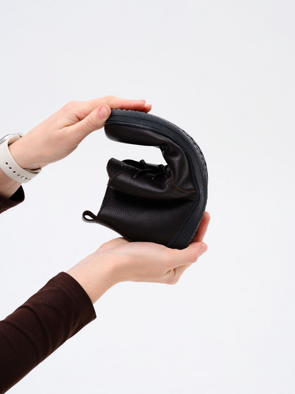 Ботинки женские демисезонные 208.NATAbl.Темно-коричневая оттима/Шерсть