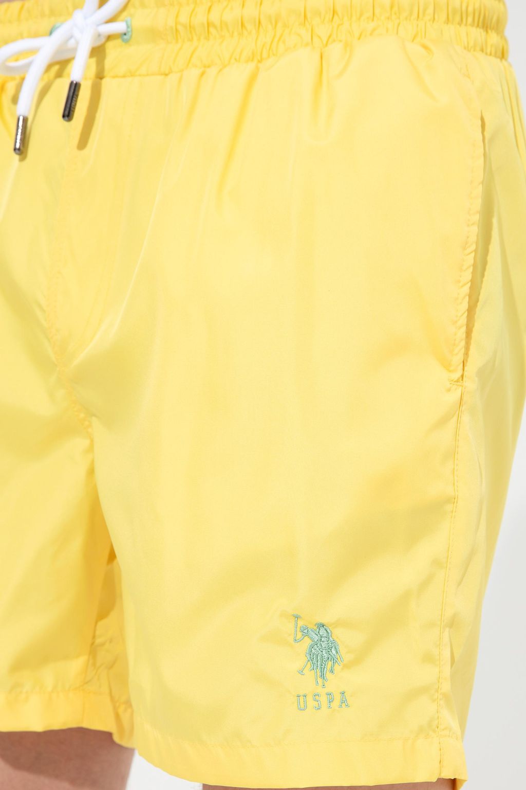 U. S. Polo Assn Мужские светло-желтые шорты для плавания - U.s. polo assn фото 5