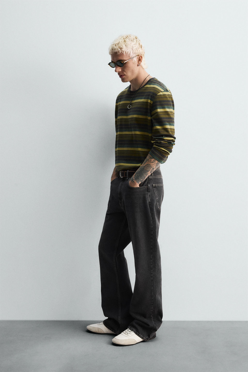 STRIPED JACQUARD T-SHIRT - Zara фото 4
