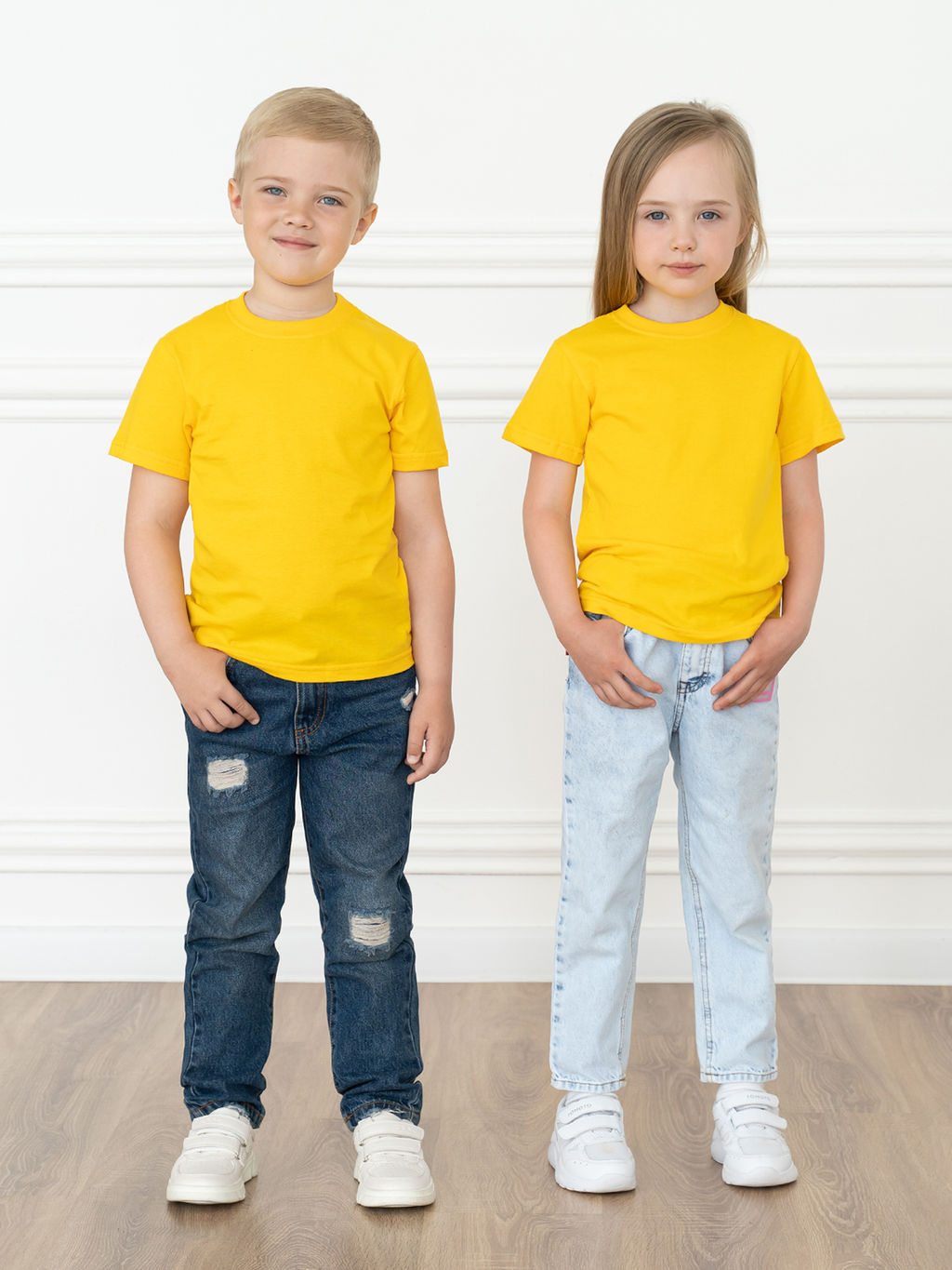 Футболка детская желтая