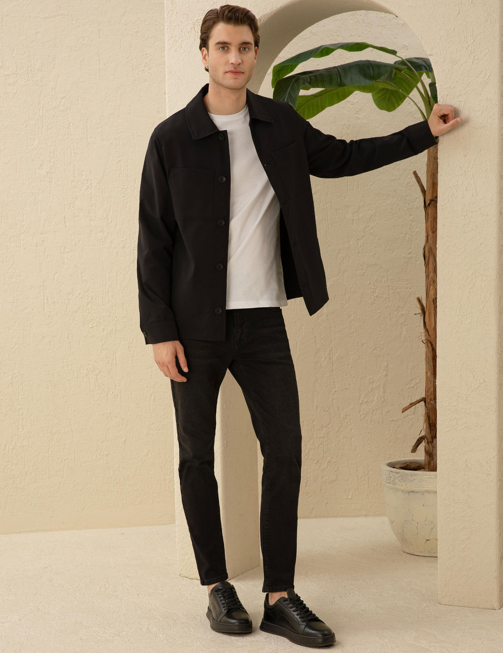 Siyah Regular Fit G_mlek Ceket - Pierre cardin фото 4