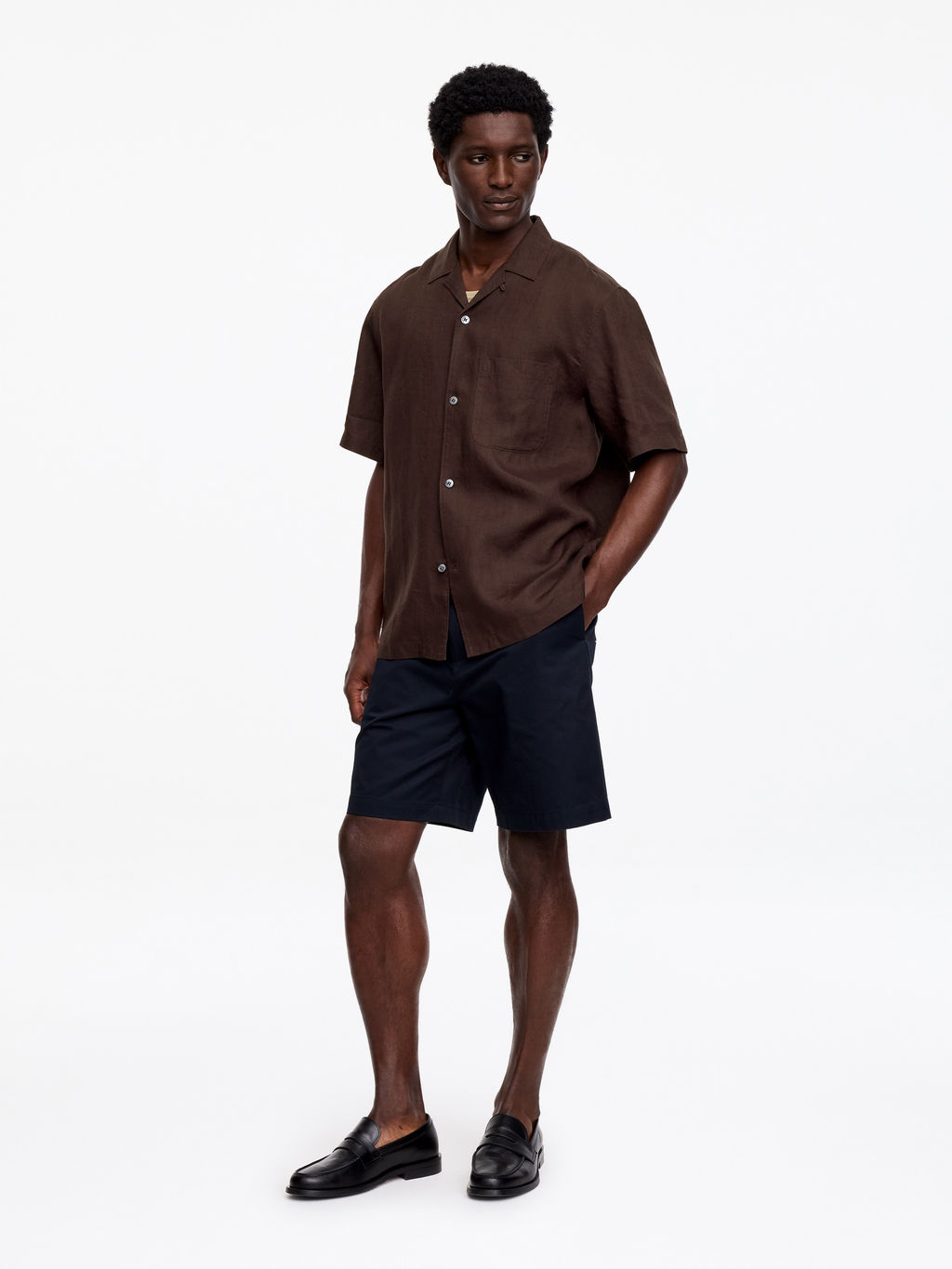 Camisa resort de lino - H&m фото 6