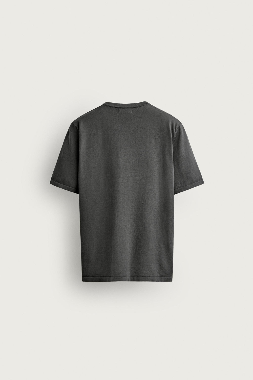 CAMISETA PUNTO CUELLO PANADERO / Plomo - Zara фото 6