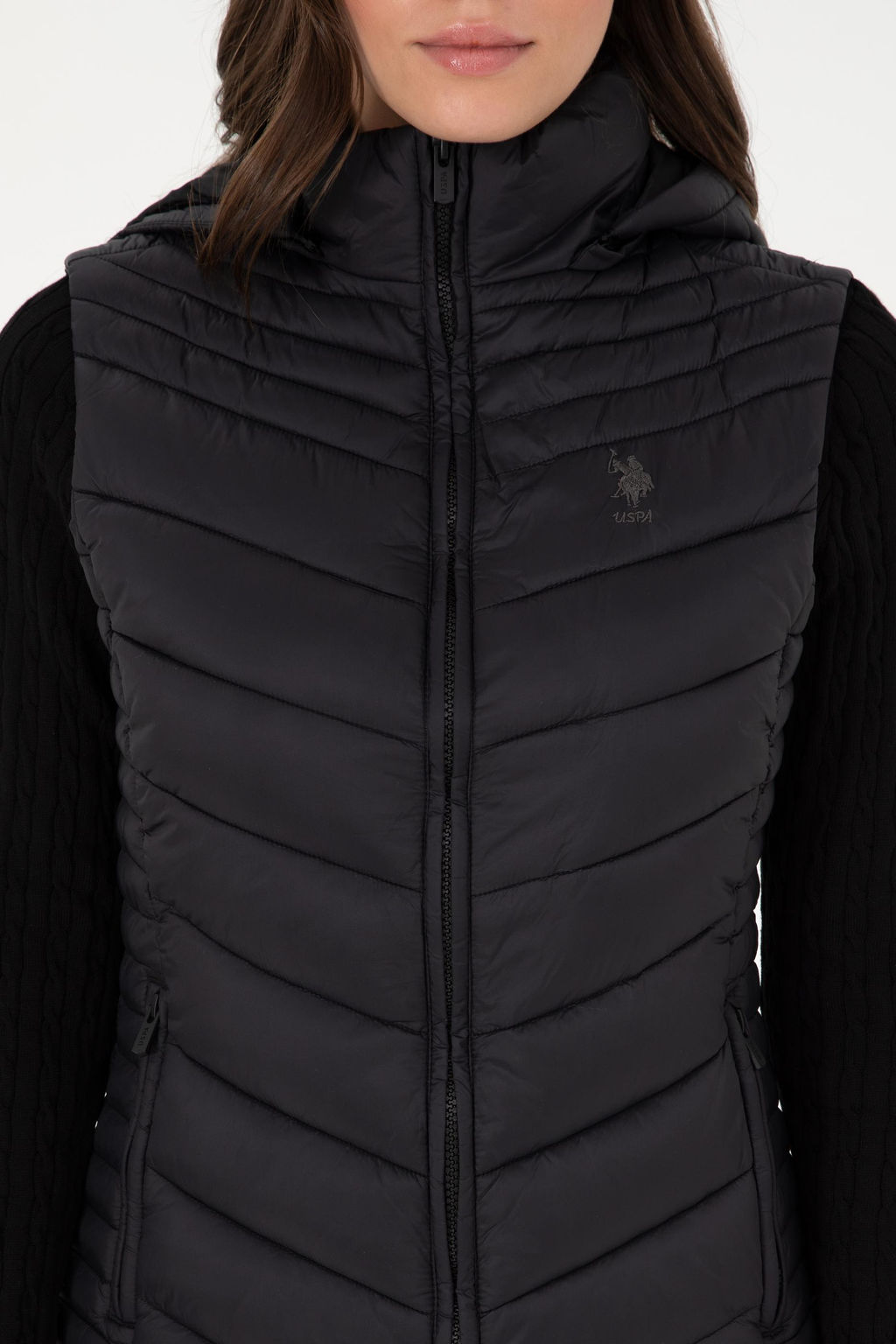 Женский черный жилет Неожиданная скидка в корзине - U.s. polo assn фото 6