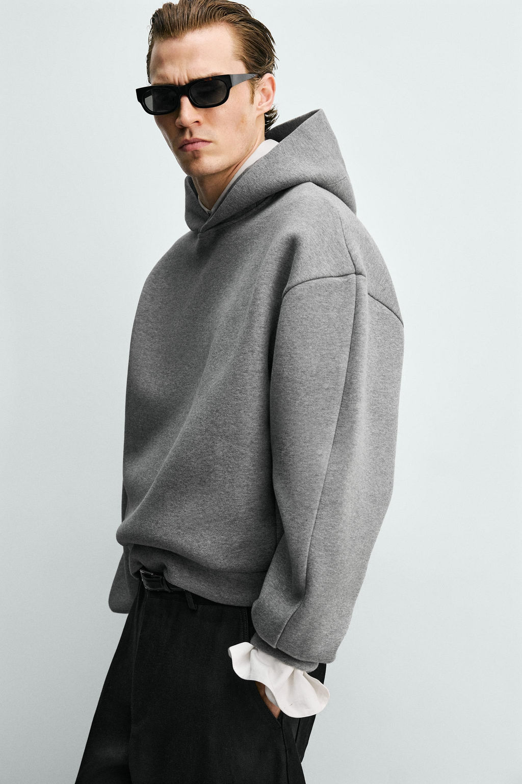 COMPACT BOXY FIT HOODIE - Zara фото 16