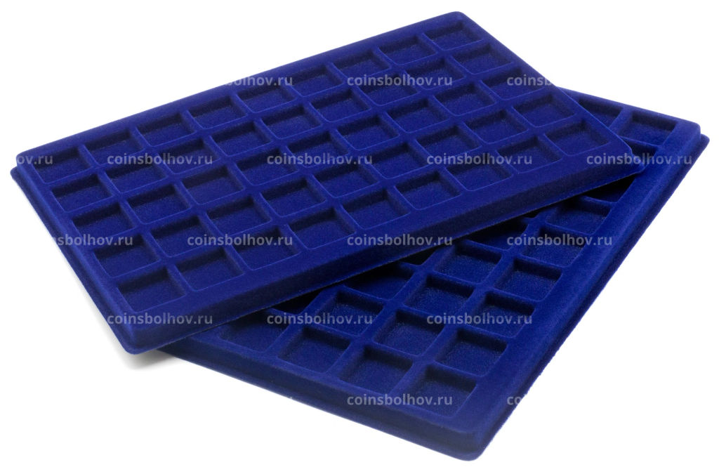 Планшет на 48 ячеек для 6 евронаборов (упаковка 2 штуки) Синий LEUCHTTURM 309571