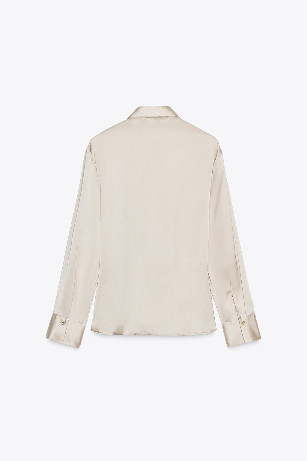 SATIN SHIRT WITH KNOT - Zara фото 7