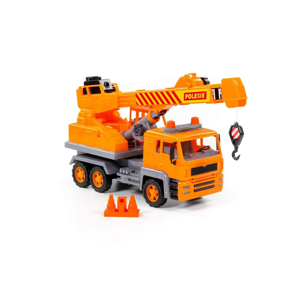 Алмаз, автомобиль-кран №2 инерционный (в сеточке) - Полесье фото 5