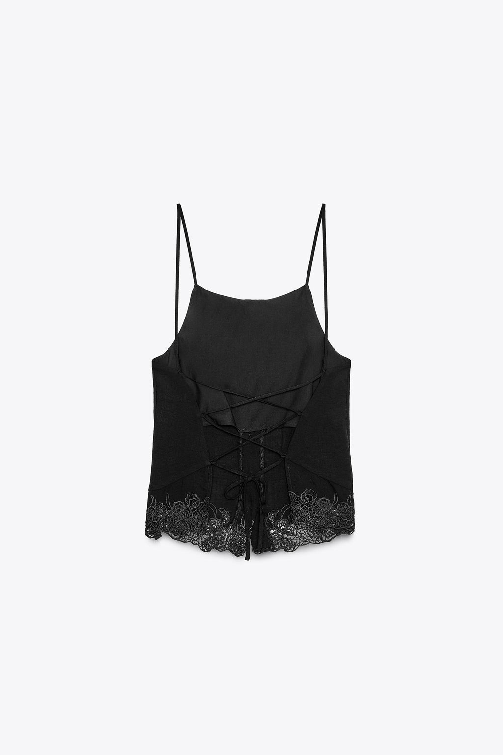 OPEN BACK EMBROIDERED TOP - Zara фото 12