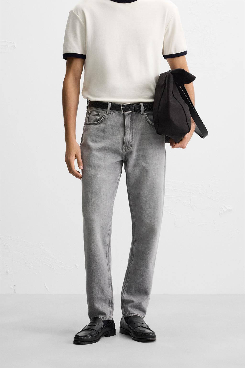 SLIM FIT TAPERED JEANS - Zara фото 11