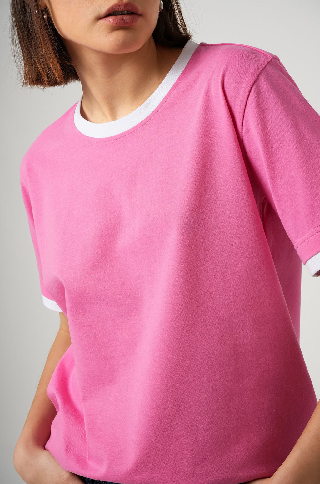 Женская базовая футболка из хлопка с кантом 3 шт. Happyfox  фото 4