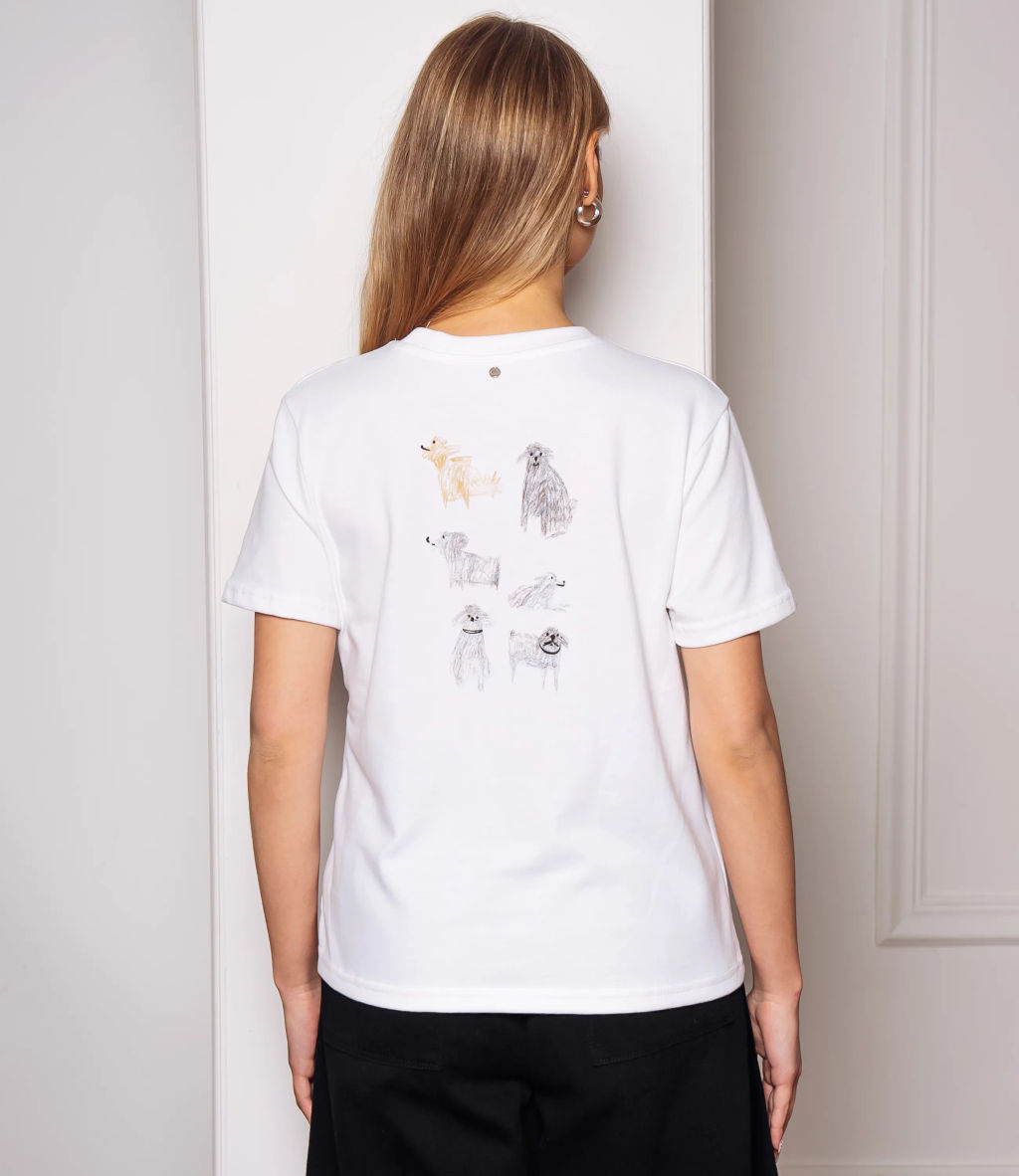 Футболка #КТ3873, белый