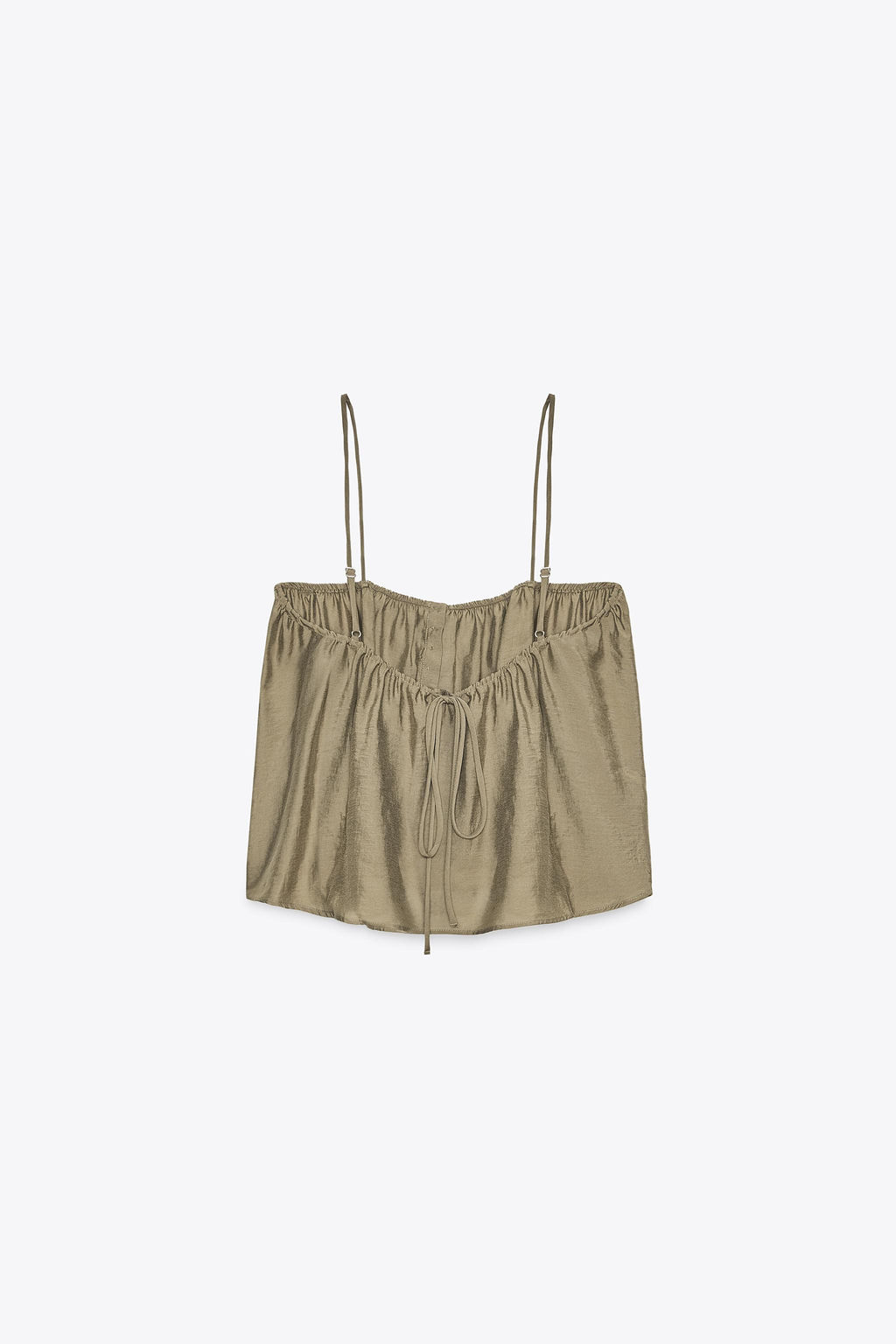 FLOWING STRAPPY BUTTON-UP TOP - Zara фото 13